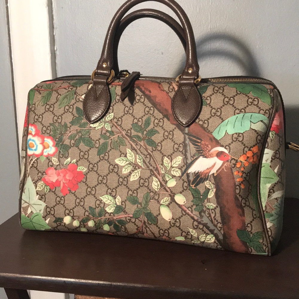 Authentic Tian GG Supreme Boston Tote